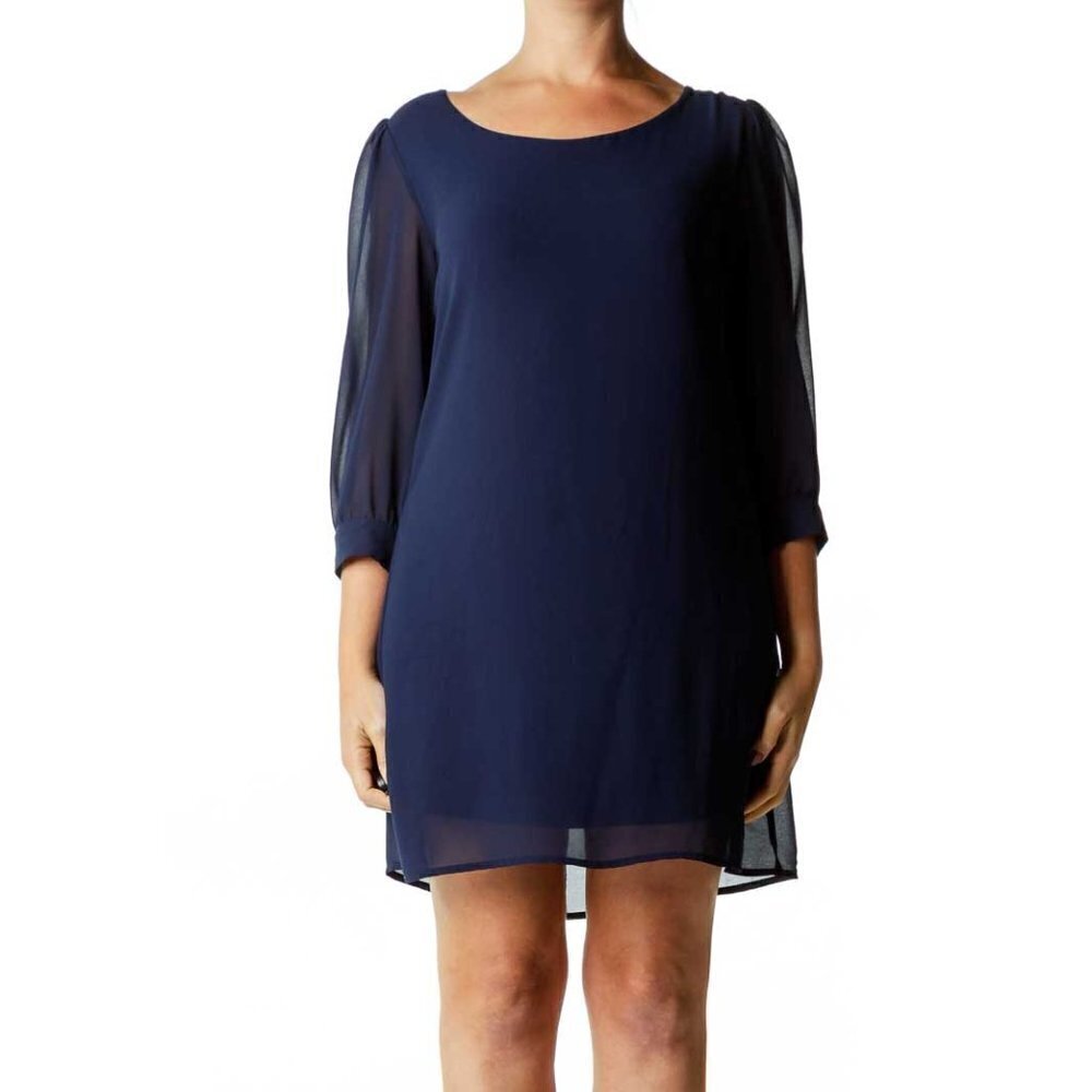 Want And Need Navy Shift Dress